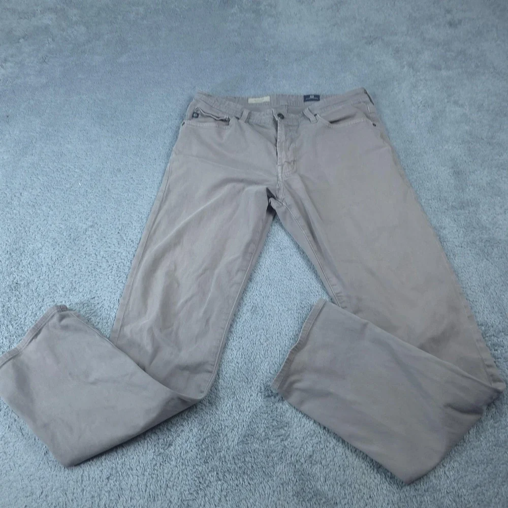 AG Adriano Goldschmied Everett Jeans Mens 32x31 Gray Straight Stretch Tag 33x32